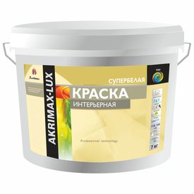 Краска интерьерная &laquo;AKRIMAX-LUX&raquo; супербелая, матовая, для внутренних работ