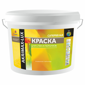 Краска для стен и потолков &laquo;AKRIMAX-LUX&raquo; для внутренних работ